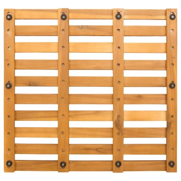 vidaXL Πατάκι μπάνιου Καφέ 50 x 48 x 2,5 εκ Στερεό Ξύλο Ακακίας