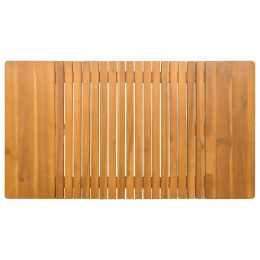 vidaXL Πατάκι μπάνιου Φυσικό 100 x 55 cm Στερεό Ξύλο Ακακίας