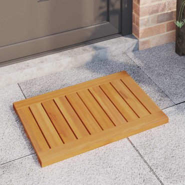 vidaXL Πατάκι μπάνιου Μονόχρωμο Καφέ 60 x 40 cm Στερεό Ξύλο Ακακίας