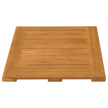 vidaXL Πατάκι μπάνιου Μονόχρωμο Καφέ 60 x 40 cm Στερεό Ξύλο Ακακίας