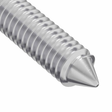 vidaXL Βίδα 2 τμχ. Ασημί M6 x 100 χιλ. Ατσάλι