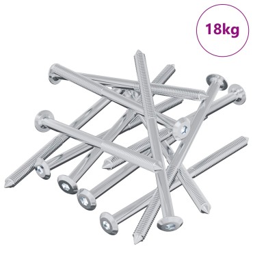 vidaXL Βίδα 1000 τμχ. Ασημί M6 x 100 χιλ. Ατσάλι