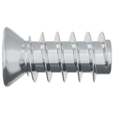 vidaXL Βίδα 10909 τμχ. Ασημί M6 x 12 mm Σίδερο
