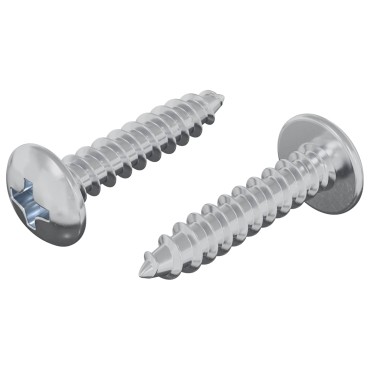 vidaXL Ξυλοβίδες 2 τμχ. Ασημί M4 x 20 mm Ατσάλι