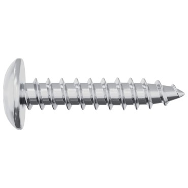 vidaXL Ξυλοβίδες 2 τμχ. Ασημί M4 x 20 mm Ατσάλι
