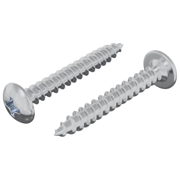 vidaXL Ξυλοβίδες 2 τμχ. Ασημί M4 x 28 mm Ατσάλι