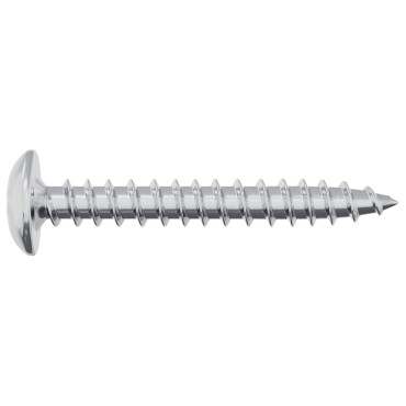 vidaXL Ξυλοβίδες 12 τμχ. Ασημί M4 x 28 mm Ατσάλι