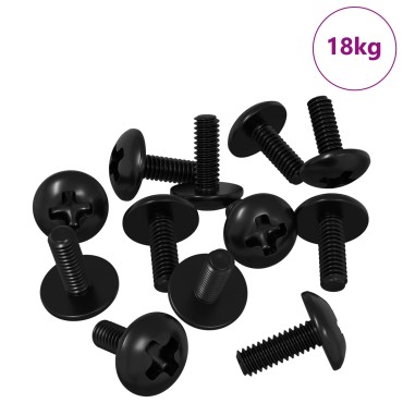 vidaXL Σκουριά Σακούλας 8182 τμχ. Μαύρο M4 x 10 χλστ Σίδερο