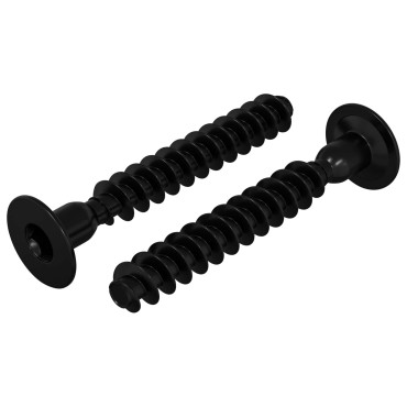 vidaXL Βίδα Κεφαλής Σockets 2 τμχ. Μαύρο M5 x 40 mm Σίδερο