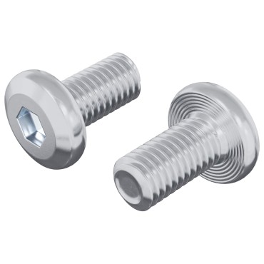 vidaXL Βίδα κλειδώματος Μονόχρωμο 2 τμχ. Ασημί M6 x 12 mm Ατσάλι