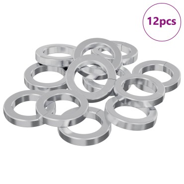 vidaXL Ελατήριο Πλυντηρίου 12 τμχ. Λευκό 13 x 1 mm Σίδερο
