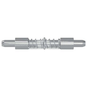 vidaXL Κλείστρο 2 τμχ. Ασημί 46 x 17 x 1,2 mm Ατσάλι