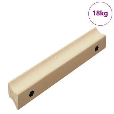 vidaXL Ευθεία Λαβή 587 τμχ. Φυσικό Χρώμα Ξύλου 130 x 25 x 30 mm