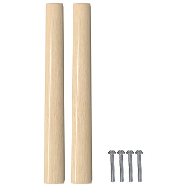 vidaXL Ευθεία Λαβή 587 τμχ. Φυσικό Χρώμα Ξύλου 130 x 25 x 30 mm