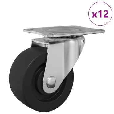 vidaXL Στρόφιγγα 12 pcs Ασημί 60 x 60 x 50 χλστ Σίδερο και νάιλον