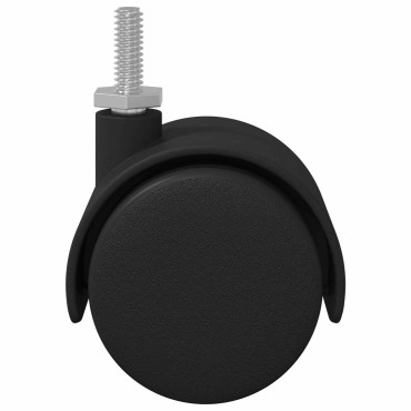 vidaXL Ρόδες 2 pcs Μαύρο 40,1 x 37,8 χιλ PP και Σίδερο