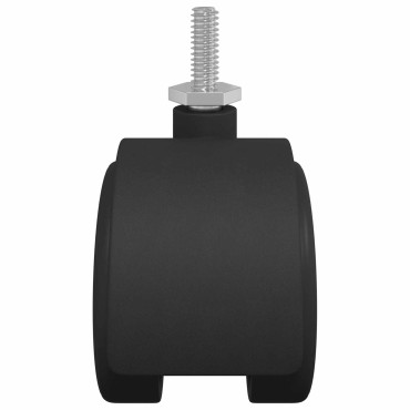 vidaXL Ρόδες 2 pcs Μαύρο 40,1 x 37,8 χιλ PP και Σίδερο