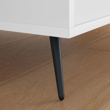 vidaXL Σταντ Πόδια 12 τμχ. Μαύρο 56 x 56 x 100 mm Σίδερο