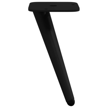vidaXL Σταντ Πόδια 12 τμχ. Μαύρο 56 x 56 x 100 mm Σίδερο