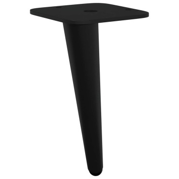 vidaXL Σταντ Πόδια 12 τμχ. Μαύρο 56 x 56 x 100 mm Σίδερο
