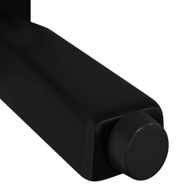 vidaXL Στηρίγματα 2 τμχ. Μαύρο 40 x 40 x 100 mm Σίδερο