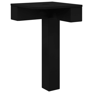 vidaXL Στηρίγματα 2 τμχ. Μαύρο 57 x 57 x 100 mm Σίδερο
