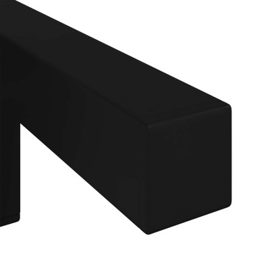 vidaXL Στηρίγματα 2 τμχ. Μαύρο 57 x 57 x 100 mm Σίδερο