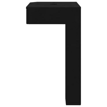 vidaXL Στηρίγματα 12 τμχ. Μαύρο 57 x 57 x 100 mm Σίδερο