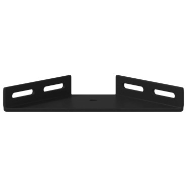 vidaXL Βραχίονας Γωνίας 12 Μαύρο 138,5 x 50,5 x 16 mm Σίδερο