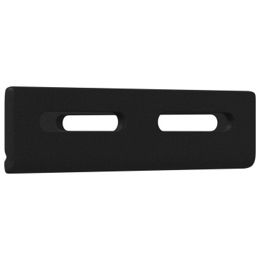 vidaXL Βραχίονας Γωνίας 12 Μαύρο 138,5 x 50,5 x 16 mm Σίδερο