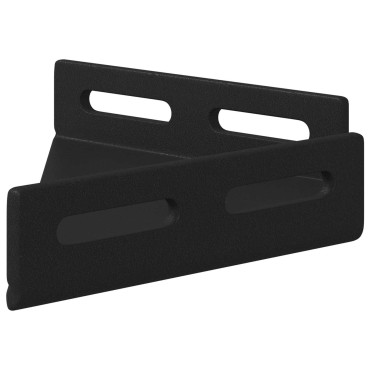 vidaXL Βραχίονας Γωνίας 12 Μαύρο 138,5 x 50,5 x 16 mm Σίδερο