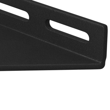 vidaXL Βραχίονας Γωνίας 12 Μαύρο 138,5 x 50,5 x 16 mm Σίδερο
