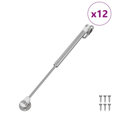 vidaXL Υδραυλικό Αεριοελατήριο 12 τμχ. Ασημί 280 x 17 x 16 mm