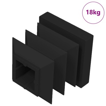 vidaXL Καπάκια Τέλους 10909 τμχ. Μαύρο 15 x 15 x 15 χιλιοστά PP