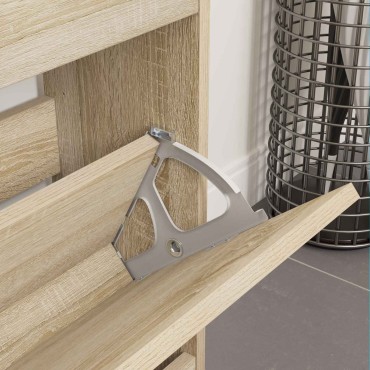 vidaXL Αγκώνας ανατροπής 2 τμχ. Ασημί 235 x 155 x 30 mm Σίδερο