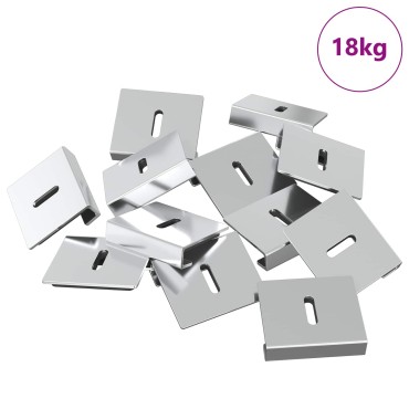 vidaXL Βραχίονας Στήριξης Καθρέφτη 340 Νίκελ 35 x 30 x 8,3 mm Ατσάλι