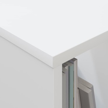 vidaXL Ράφι Περιοδικών Λευκό 102x30x45cm 1 τεμ.