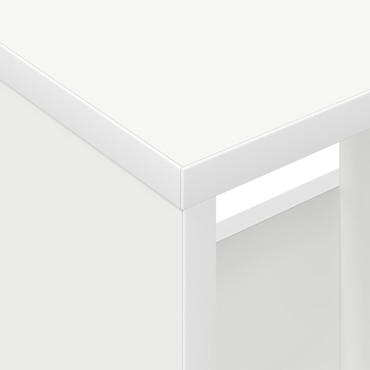 vidaXL Ράφι Περιοδικών Λευκό 102x30x45cm 1 τεμ.