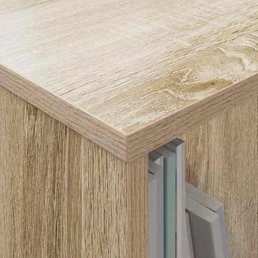 vidaXL Ράφι Περιοδικών Δρύς Sonoma 102x30x45cm 1 τεμ.