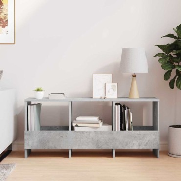 vidaXL Ράφι Περιοδικών Σκυρόδεμα Γκρι 102x30x45cm 1 τεμ.