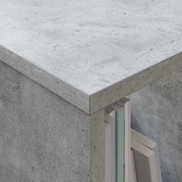 vidaXL Ράφι Περιοδικών Σκυρόδεμα Γκρι 102x30x45cm 1 τεμ.