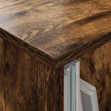 vidaXL Ράφι Περιοδικών Καπνιστό Δρύς 102x30x45cm 1 τεμ.