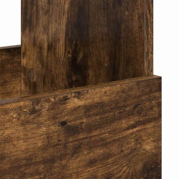 vidaXL Ράφι Περιοδικών Καπνιστό Δρύς 102x30x45cm 1 τεμ.
