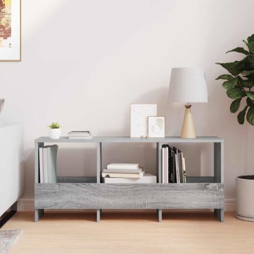 vidaXL Ράφι Περιοδικών Γκρίζο Σονομα 102x30x45cm 1 τεμ.