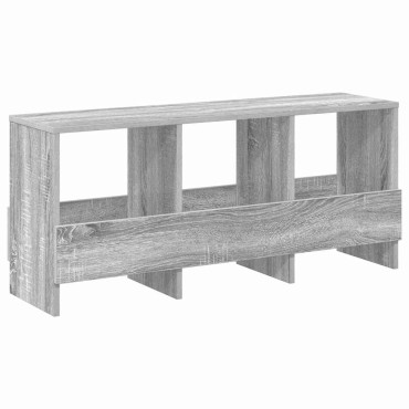 vidaXL Ράφι Περιοδικών Γκρίζο Σονομα 102x30x45cm 1 τεμ.