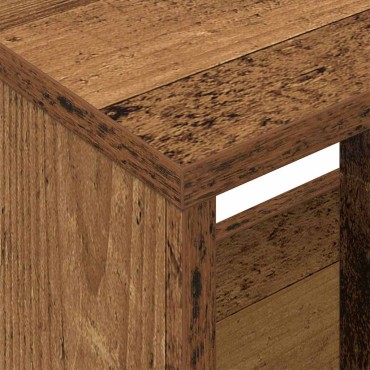 vidaXL Ράφι Περιοδικών Παλιό ξύλο 102x30x45cm 1 τεμ.
