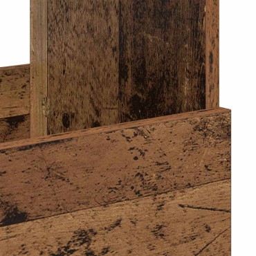 vidaXL Ράφι Περιοδικών Παλιό ξύλο 102x30x45cm 1 τεμ.