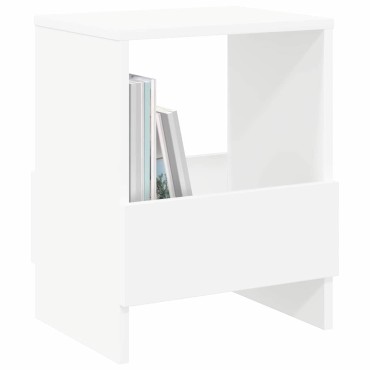 vidaXL Ράφι Περιοδικών Λευκό 35x30x45cm 1 τεμ.
