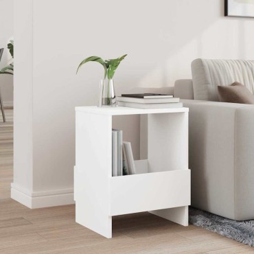 vidaXL Ράφι Περιοδικών Λευκό 35x30x45cm 1 τεμ.