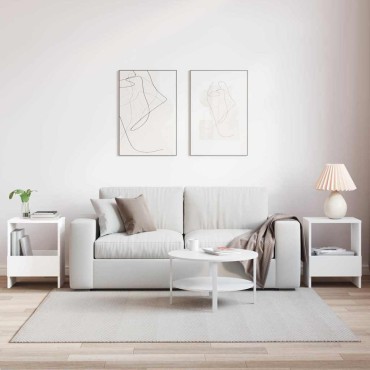 vidaXL Ράφι Περιοδικών 2 τεμ. Λευκό 35x30x45cm